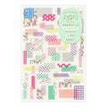 Midori Yuru Log Decoration Sticker - Collage Tape