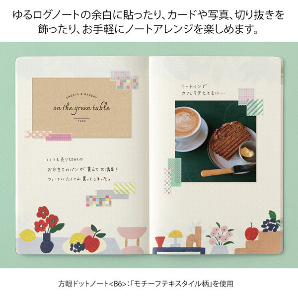 Midori Yuru Log Decoration Sticker - Collage Tape
