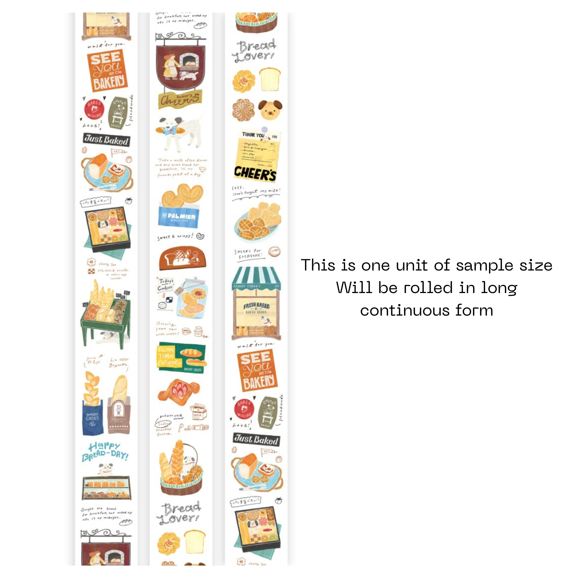 Ours PET Tape - Bakery Cheer's (sample size)