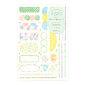 Midori Yuru Log Decoration Sticker - Watercolour