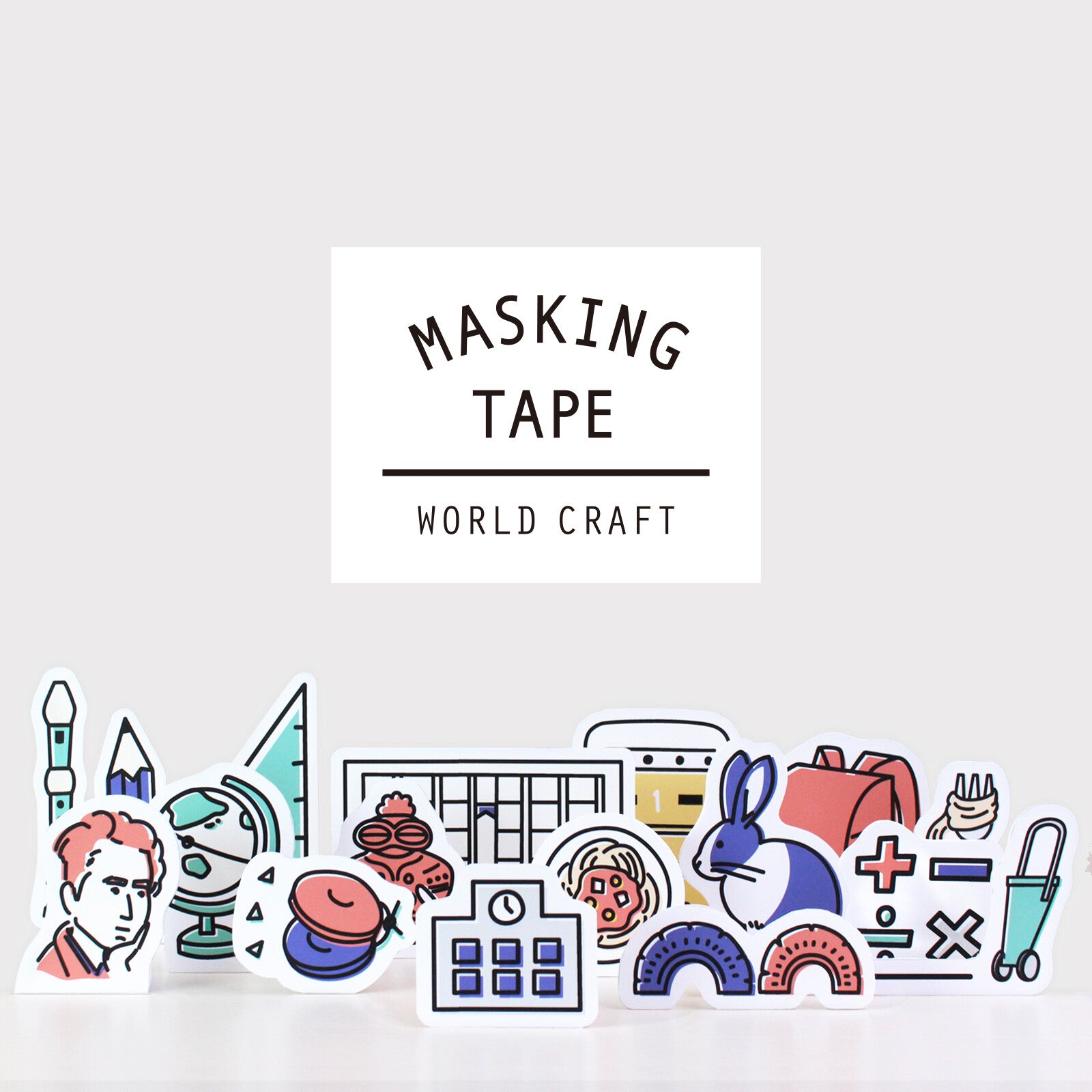 World Craft Washi Tape - Maneki Neko Smile Series