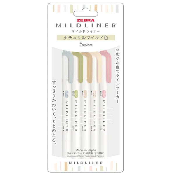 Zebra Mildliner Highlighter Set