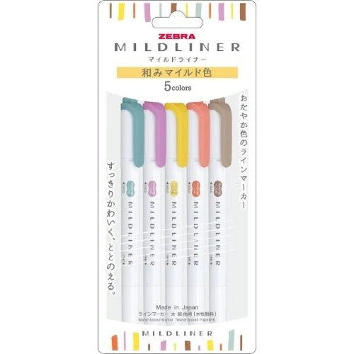 Zebra Mildliner Highlighter Set