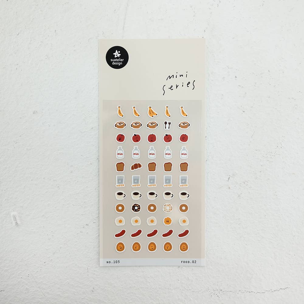 Suatelier Design Mini Series Stickers - Food.02