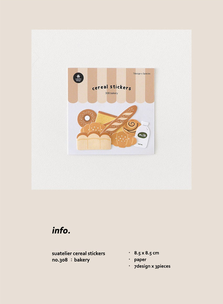 Suatelier Design Cereal Stickers - 308 Bakery