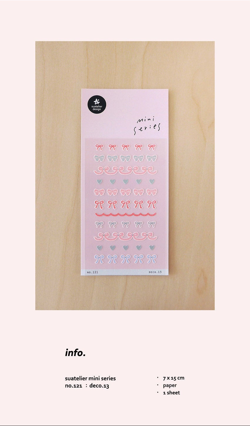 Suatelier Design Mini Series Stickers - Ribbon Deco. 13