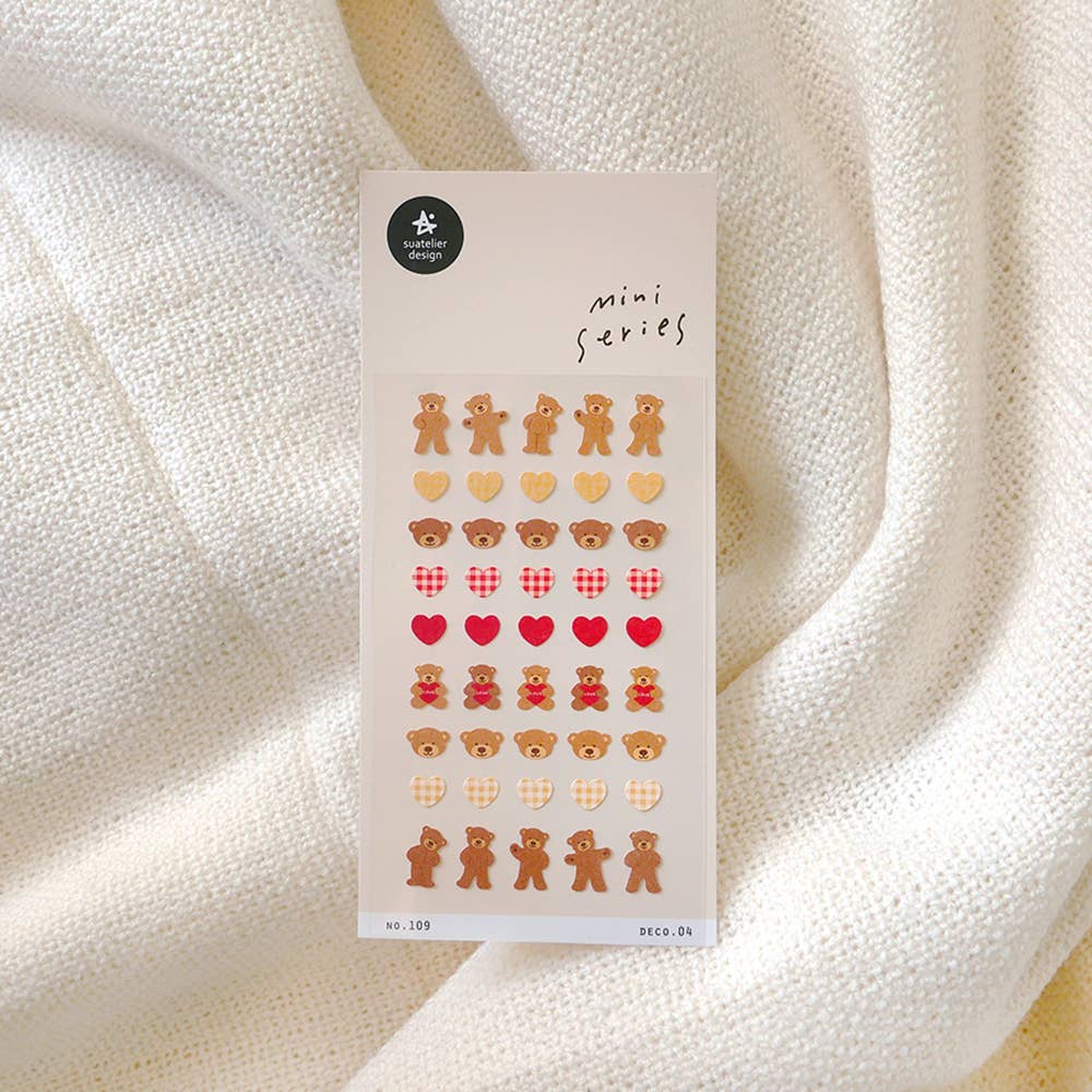 Suatelier Design Mini Series Stickers - Teddy Deco. 04