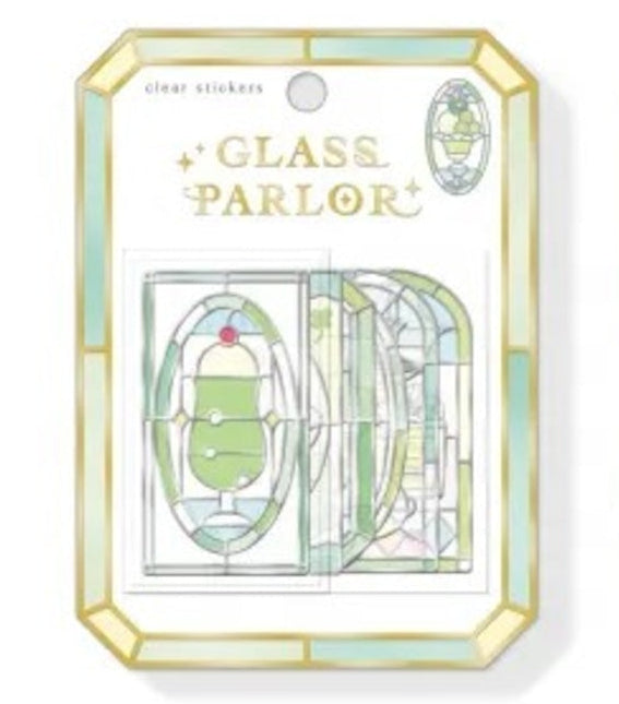 Q-Lia Glass Parlor Clear Stickers - Melon Soda
