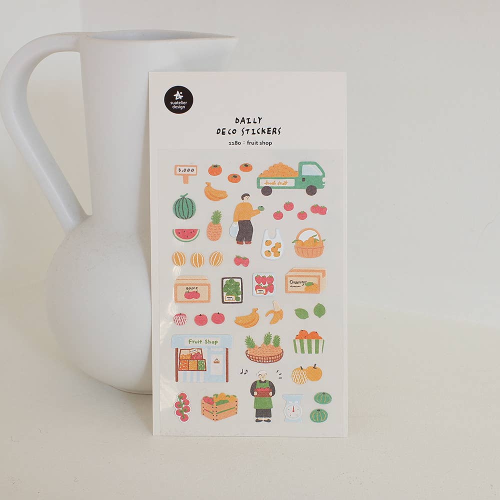 Suatelier Design Daily Deco Stickers - 1180 Fruit shop