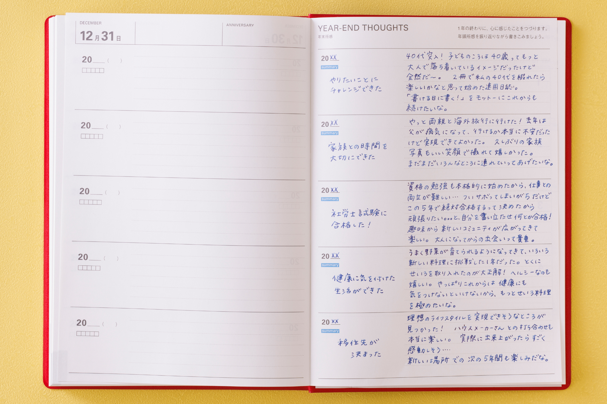 Mark's Inc Undated Five Years Diary