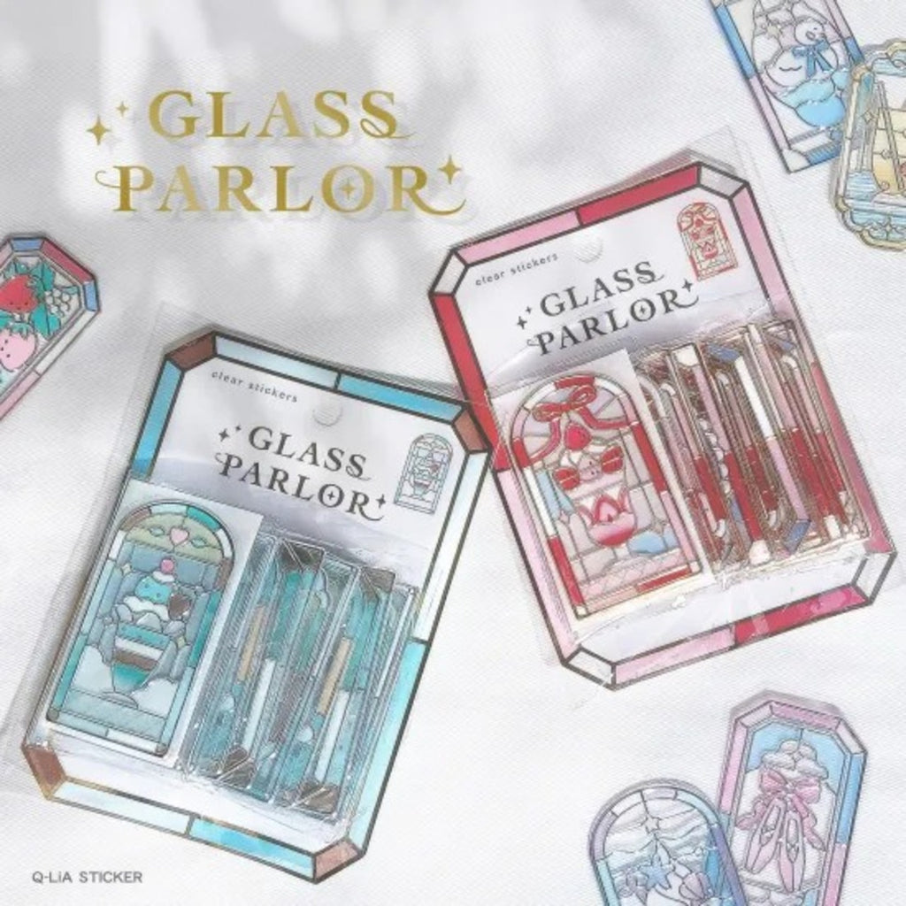 Q-Lia Glass Parlor Clear Stickers - Honey Lemon Parfait