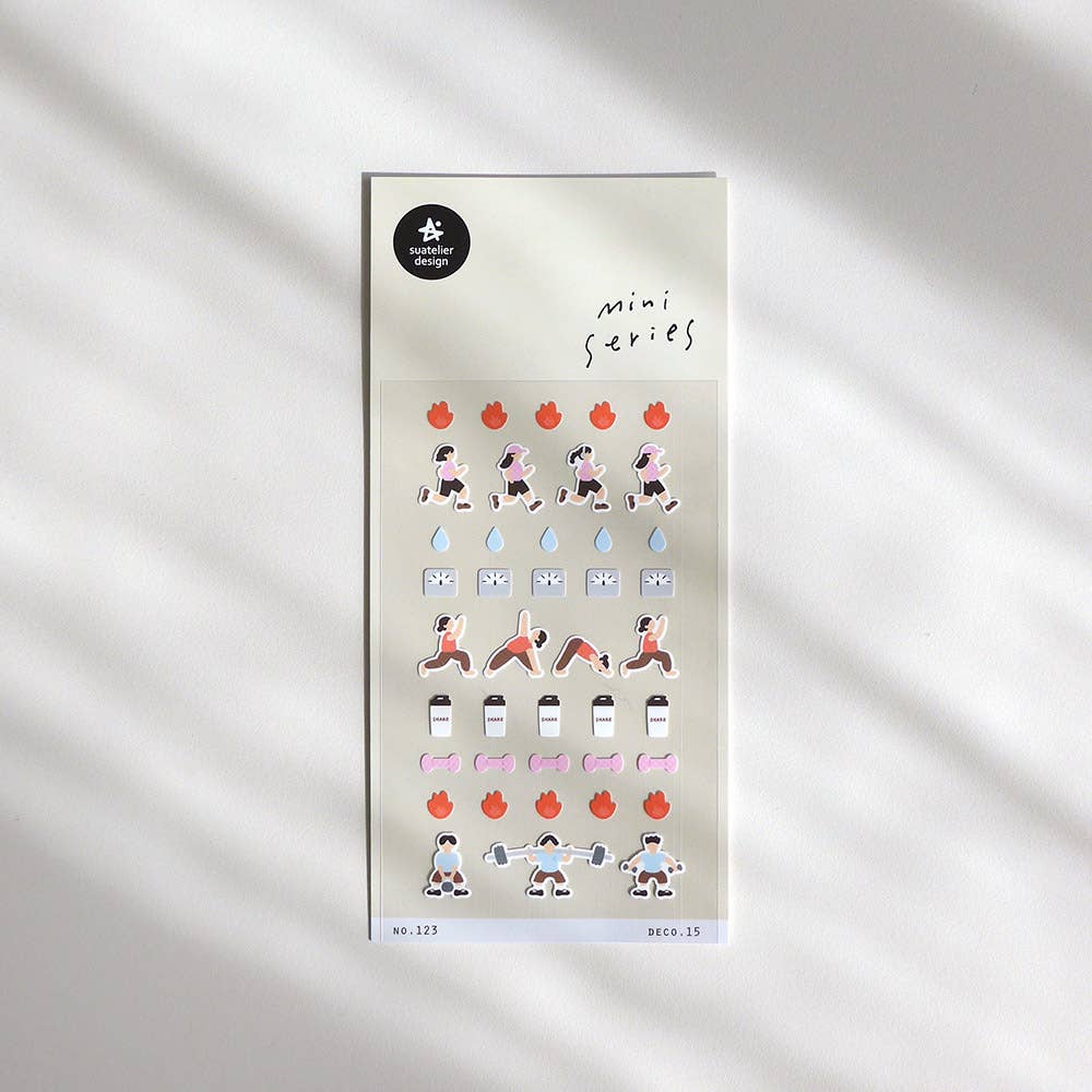 Suatelier Design Mini Series Stickers - Workout Deco. 15