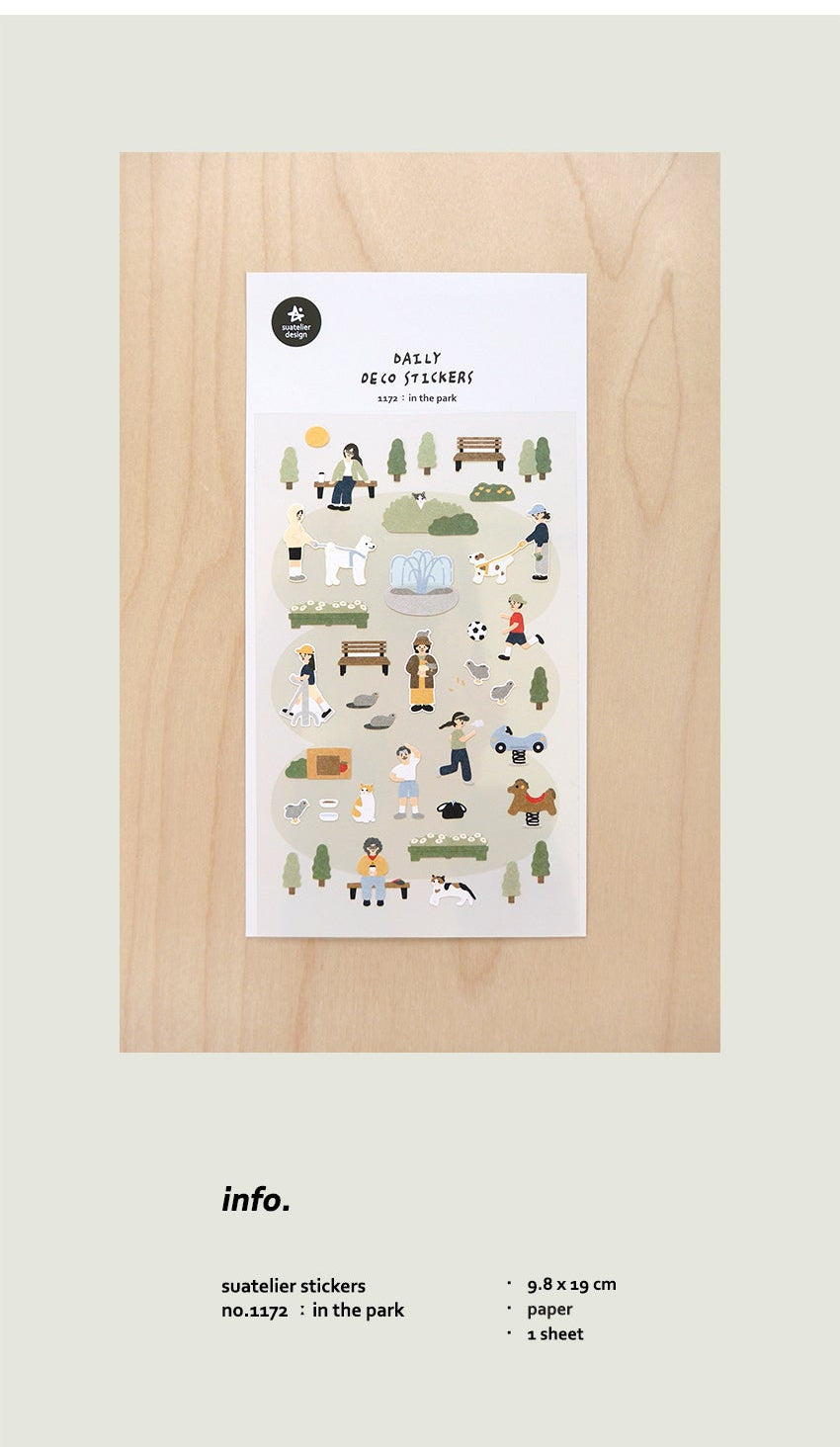 Suatelier Design Daily Deco Stickers - 1172 In the park