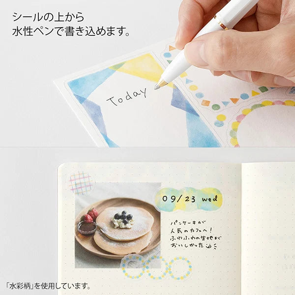 Midori Yuru Log Decoration Sticker - Cat