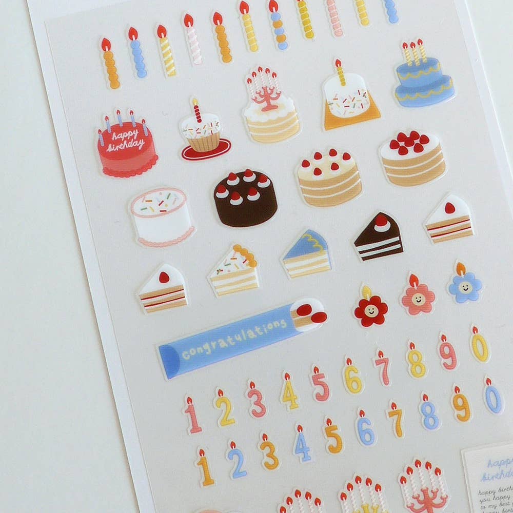 Suatelier Design Daily Deco Stickers - 1113 Cake is Here!