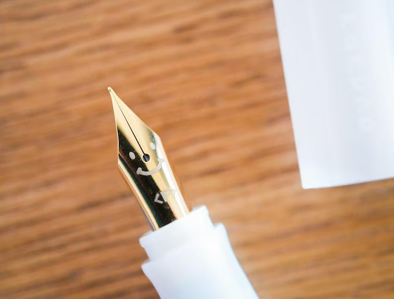 Pilot Kakuno Smiley Face Fountain Pen - Madoromi Colour Limited Edition - Fine Nib