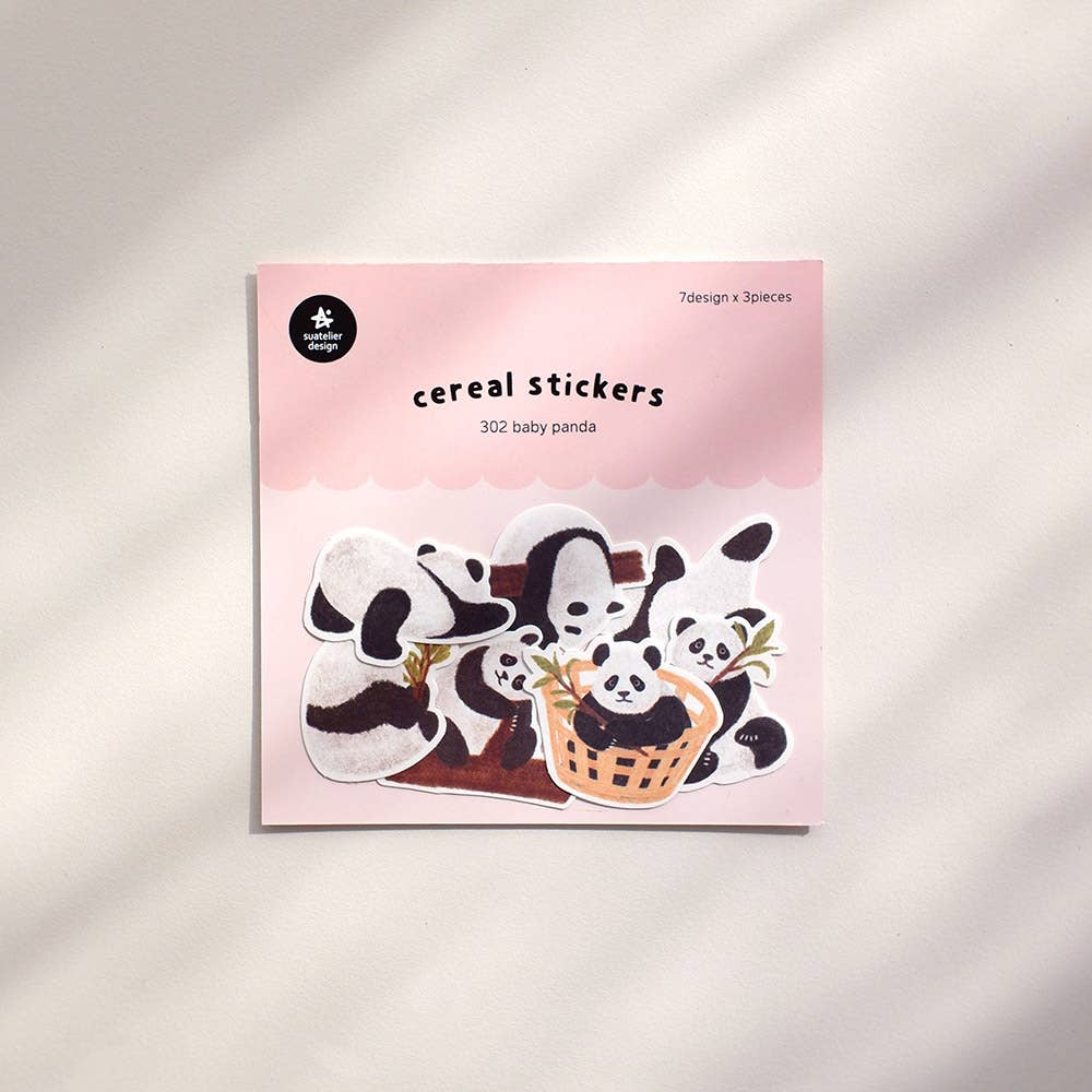 Suatelier Design Cereal Stickers - 302 Baby panda