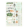Midori Yuru Log Decoration Sticker - Forest Animal
