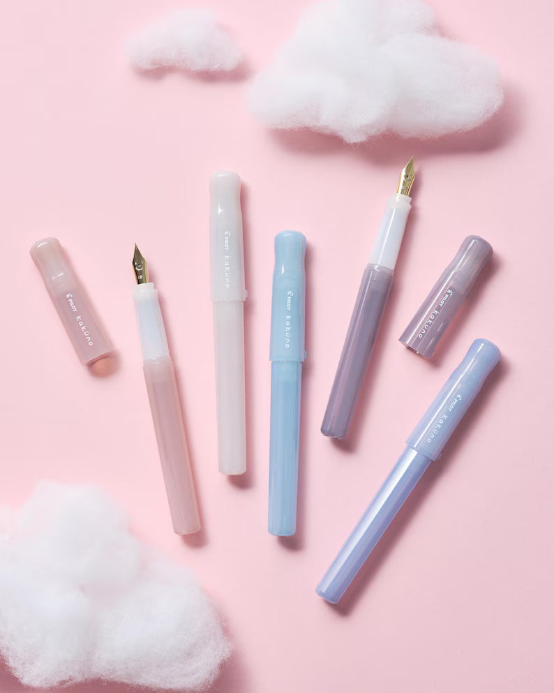 Pilot Kakuno Smiley Face Fountain Pen - Madoromi Colour Limited Edition - Medium Nib