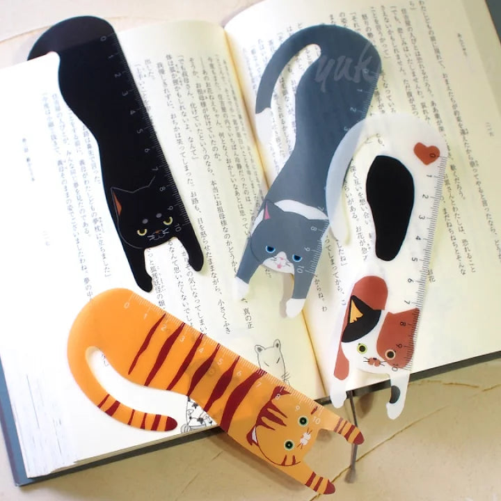 Velos Cat Book Mark & Ruler