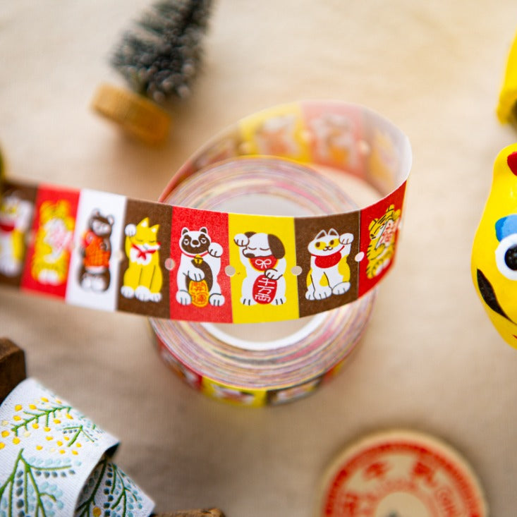 Ours Mini Label Stickers Roll - Little Lucky Friends (sample size)