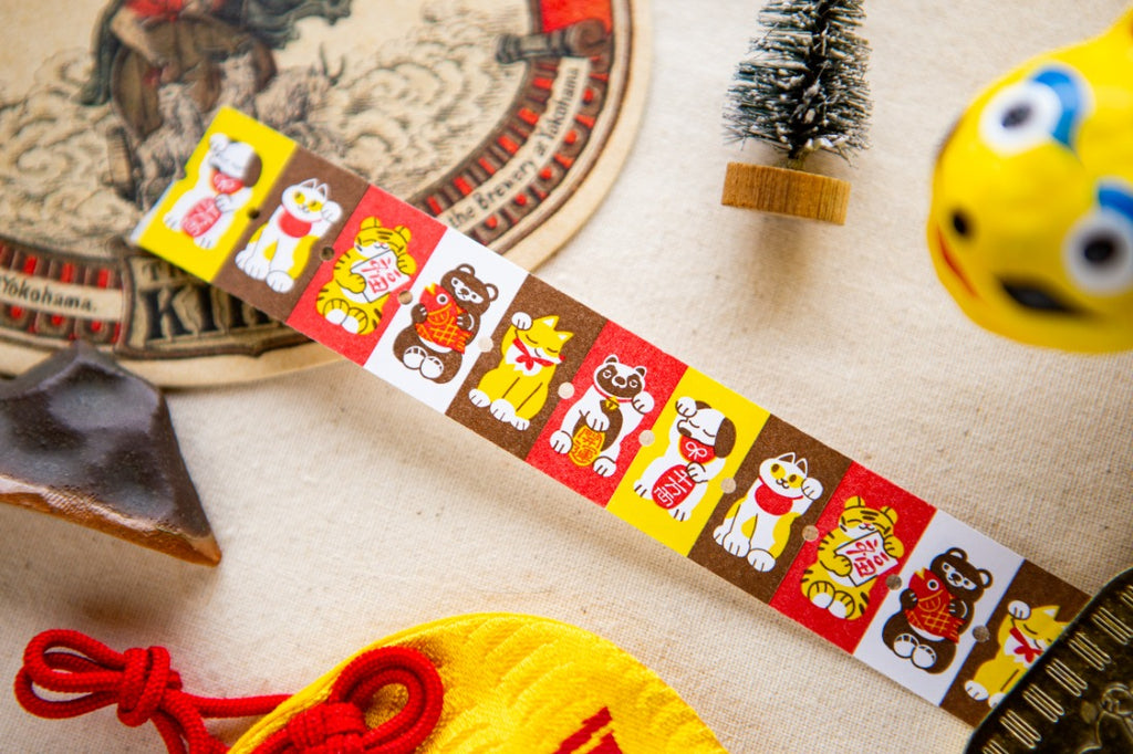Ours Mini Label Stickers Roll - Little Lucky Friends (sample size)