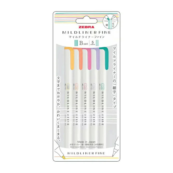 Zebra Mildliner Fine Double-Sided Highlighter - Fine Bullet / Extra Fine Tip