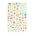 Midori Yuru Log Decoration Sticker - Motifs