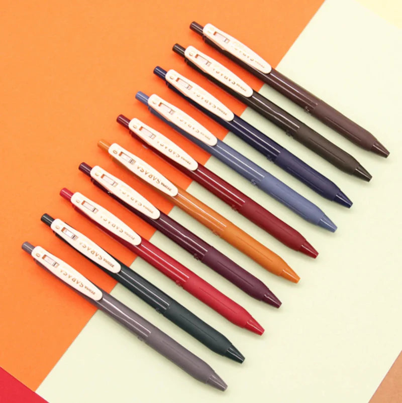 Zebra Sarasa Push Clip Gel Pen - Vintage Colour 0.5mm